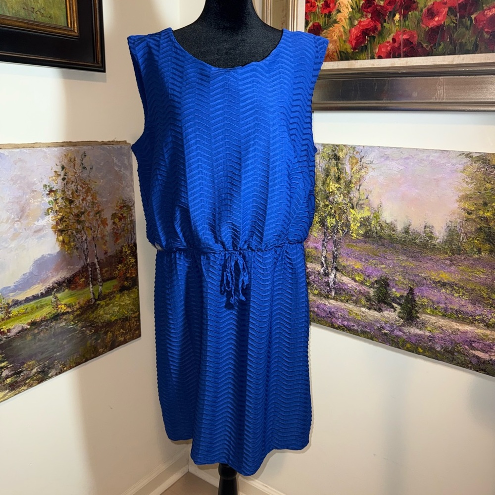 🐠 Enfocus Studio Vibrant Blue Women's Dress